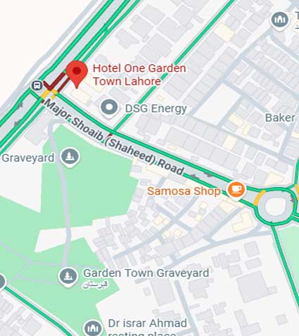 Hotel One Garden Town Lahore location map