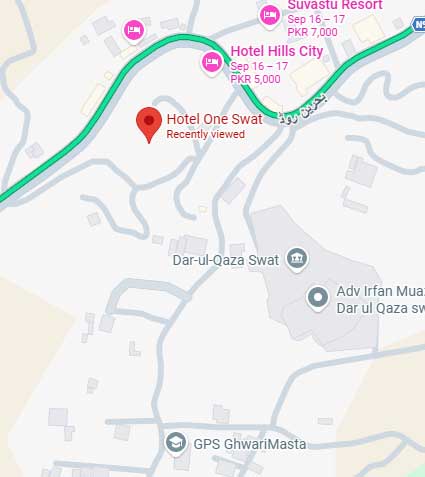 Hotel One Swat location map